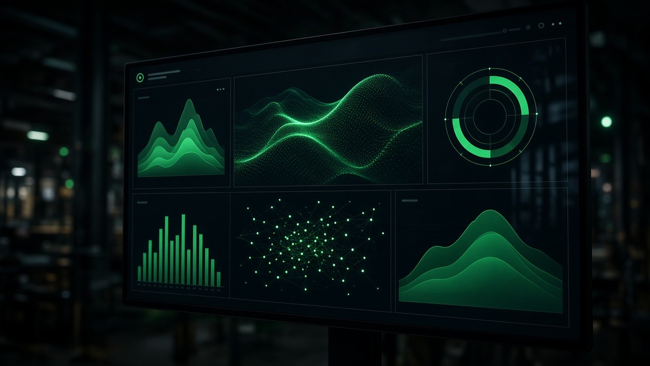 Operations dashboard with analytics charts